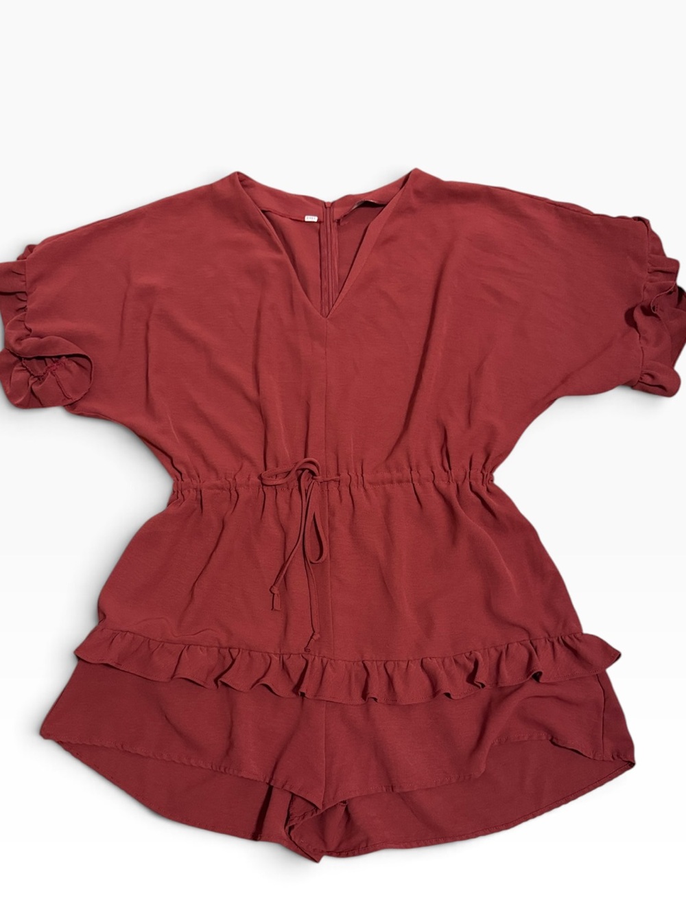 Romper with ruffle accent size L/XL
